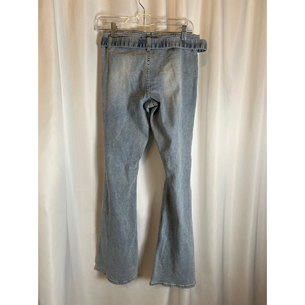 PTCL Ethikal Clothing Lightwash Jeans For Women Light Blue with Belt Size 26 - Picture 2 of 8